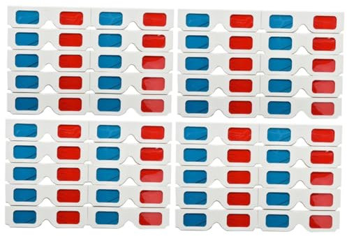Gatuida 2 Set 3d Stereoscopico 3d Cinema Occhiali Leggeri Occhiali Per Cinema Video 20 Pz * 2