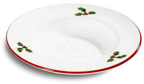 GMUNDNER KERAMIK Plato hondo Gourmet (24 cm de diámetro), color rojo rubí, hecho a mano en Austria
