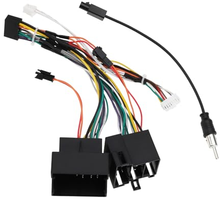 VGOL 16PIN IOS DIN 36/40PIN Car Stereo Adapter Cable Android Car Radio Wiring Harness Vehicle Wiring Harness Power Connection Cable Compatible with VW