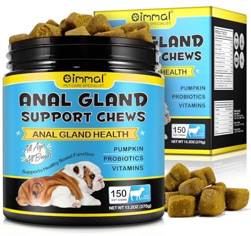 Digestive Fiber Cut Support Chews for Dogs|With Pumpkin,Probiotics & Digestive Enzymes|Supports Normal Stool Consistency,Gut Balance & Natural Elimination|150 Chews–All Breeds&Ages