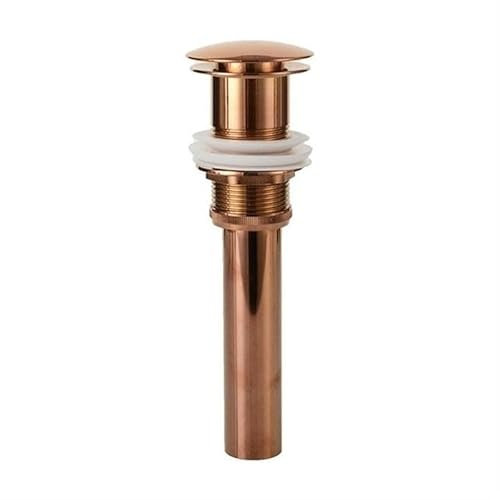 Kitchen Sink Drain Strainer, Kitchen Sink Sewer Strainer Stopper, Kitchen Sink Stopper，Anti-clogging and Durable(Rose gold no hole)