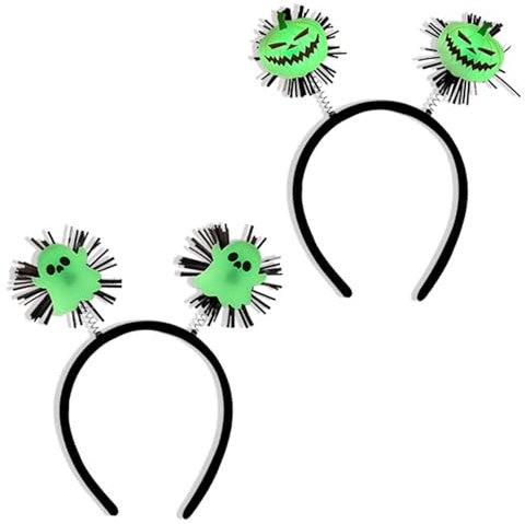 CHENKEE halloween Haarreif, 2 Stück Vampires Headwear, Vampir Haarreifen, Geister Haarreifen, Fledermaus Haarband, Halloween Kinderhaarband, Leuchtend für Halloween Fasching und Mottopartys