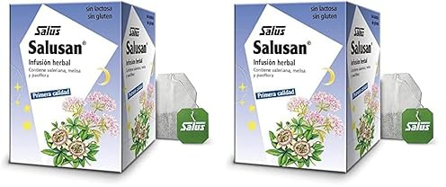 Salus - Salusan Infusión Herbal - 15 Sobres - Contribuye a la Relajación y Ayuda a Conciliar el Sueño - Elaborado con una Selecta Mezcla de 8 Plantas Medicinales (Paquete de 2)