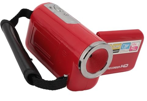Bewinner Caméscope Vidéo, Caméscope Full HD 1080P, Caméra Vidéo à Zoom Numérique 16MP 16X, Caméra DV Vlogging avec écran 2 Pouces (128GB)