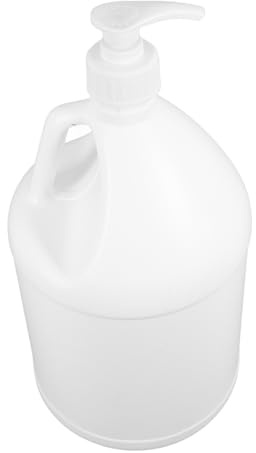 SOLUSTRE Plastic Soup Containers, 1 Gallon Plastic Jug with Lid, White Food-safe Storage Container, Portable Bulk Storage for Water and Home Use, Sleek 4-litre Design