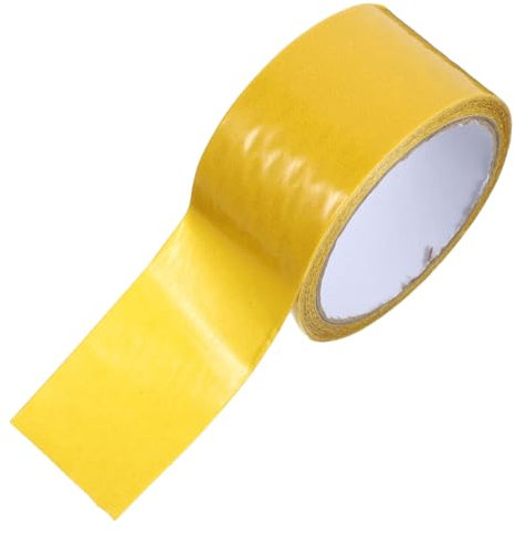 KICHOUSE Waterproof Double Sided Carpet Tape 5cm x 10m Fiberglass Mesh, High Adhesive Strength, Seamless Mounting Tape for Rug Fixing and Floor Seaming