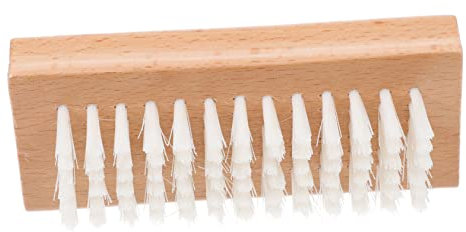 BELLIFFY Nagelbürste Aus Holz Manikürebürste Fingernagel-reinigungsbürste Doppelseitige Bürste Für Nägel Hände Und Füße Kompakt Und Tragbar