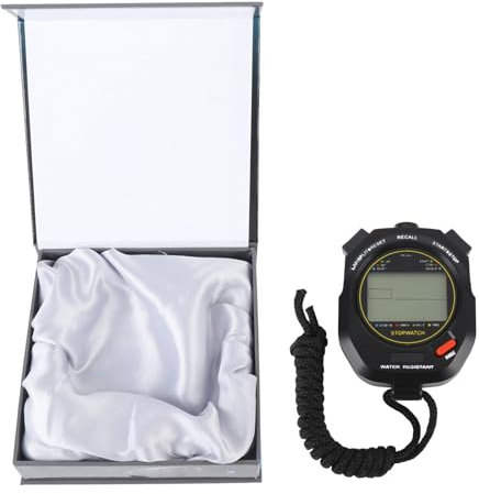 POENVFPO Digital Sport Stoppuhr -Timer, 100 Rundenspeicher, Metronome -Funktion, Uhrkalenderalarm für Sportschwimmen