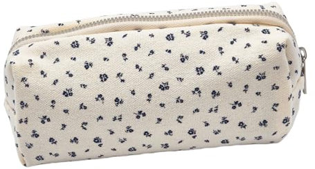 OYIWINMI Federmäppchen für Schule Büro, Federtasche mit Reißverschluss, Mäppchen mit Aesthetic Blumen, Pencil Case für Mädchen Kosmetiktasche und Geldtasche