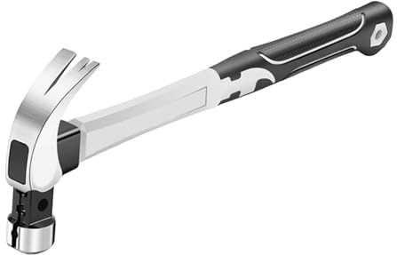 Martello a corno in acciaio inox per uso domestico, mini strumento integrato specifico per carpenteria, testa rotonda da 283,5 g, martello con manico in fibra
