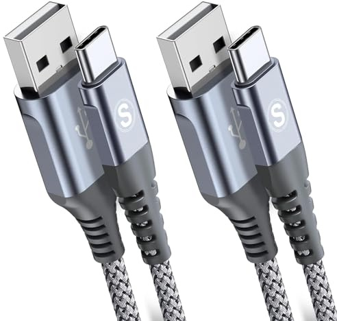 5-Pack 3M USB C Cable 3.1A Fast Car Charger Cable Compatible for iPhone 17 air 16 15 Plus Pro Max, Samsung Flip/Fold 7 6 5 4 3 S26 S25 S24 S10 S20 S21 S22 S23 A16/15/14/13/12 A35/A34 A56/55/54, Pixel