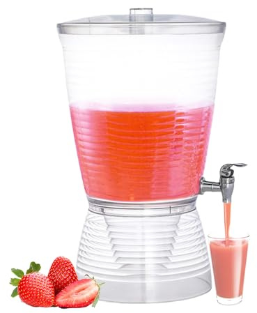 Distributeur De Boissons Avec Robinet 10L - Fontaine À Boissons Froides | Pichet À Bière Pour Comptoir Cuisine Maison Restaurant Thé Café Eau Glacée