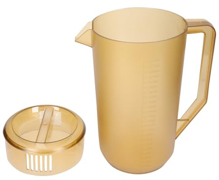 FONDOTIN Jarra de Agua Fría Acrílica Mate con Resistente al Calor y Golpes Jarra Grande para Bebidas Oficina y Hogar