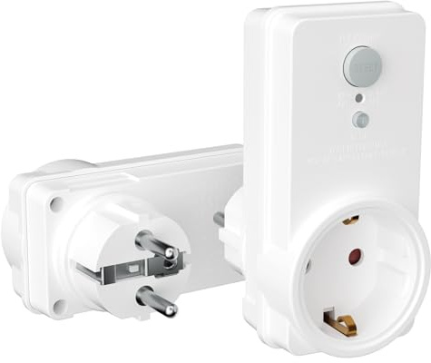 Fi Schutzschalter Steckdose, 10 mA Personenschutz-Zwischenstecker mit Reset & Selbsttest, 230 V, 16 A, max. 4000 W, geeignet für Haushalt, Werkzeuge.Kein Überlastschutz