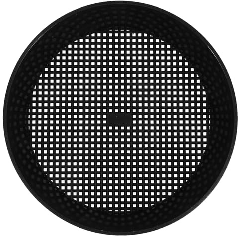 Toyvian Tamis de Sol en Plastique Noir Tamis à Compost et Robuste Maillage Fin pour Filtrage Précis des Particules Outil de Jardinage Multifonction pour Terrasse et Pelouse des Roches et