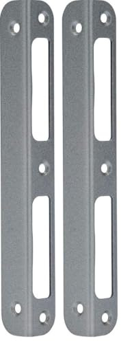 ABUS Winkelschließblech WSB170 - für Zimmertüre und Wohnungstüren - 170 mm x 20 mm x 20 mm - für DIN linke und rechte Türen - Silber (Packung mit 2)