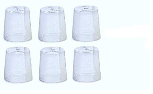 (6) Medela Clear Travel Caps/ bottle cap/ nipple cap/ collar cap - Genuine for Use with Collar Ring - Medela Bottles