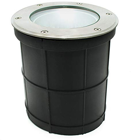 Zeitnet Inc. Faretto LED incasso terreno faro calpestabile IP65 E27 10W segnapassi illuminazione esterni viale giardino percorso pedonale piante alimentazione 230V (LUCE 3000K)