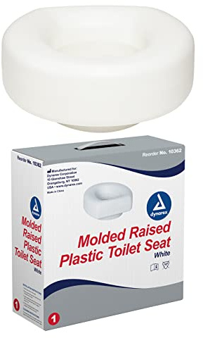 Dynarex modellato sollevato Plastica Sedile WC, Portatile