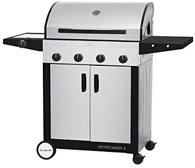 Cadac Entertainer Supreme Edelstahl - 4B+SB 50mbar- Gasgrill mit 4 Brennern und Seitenbrenner