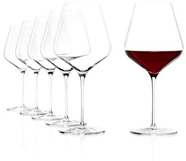 Stölzle Lausitz Calice Borgogna Starlight 820ml I Set di 6 Bicchieri da Vino Rosso Lavabili in lavastoviglie e infrangibili I Calici da Vino Altamente Funzionali I qualità Pregiata