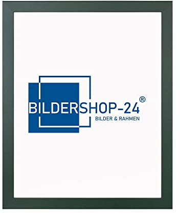 Bildershop-24 Bilderrahmen modern stabil Paris Tannengrün Dunkelgrün 40 X 120 cm Fotorahmen, Wechselrahmen, Posterrahmen, Puzzlerahmen