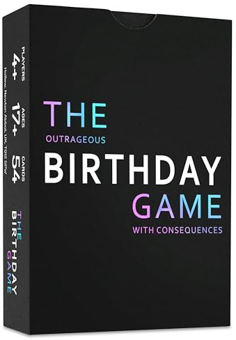 The Outrageous Birthday Card Game | Adult Games for Birthdays | Party Games | Birthday Gifts for Women & Men, Party Gift Ideas for Him or Her, Boyfriend and Girlfriend | Fun Card Games for Adults