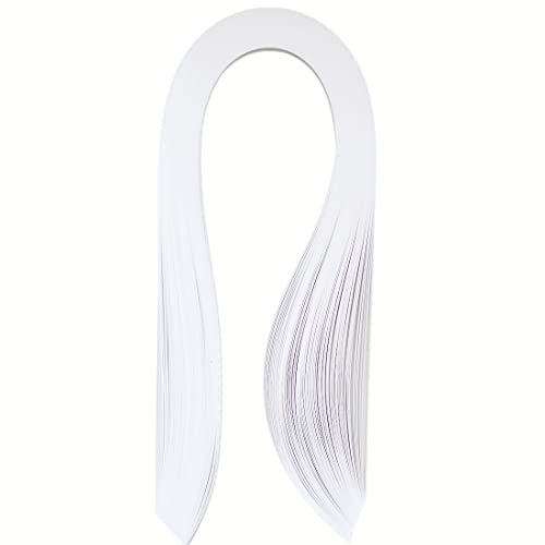 Quilling Papierstreifen 10mm weiß quilling streifen grün quilling papier weiß rot 120 Stück/eingestellte Länge 52cm (Weiß)