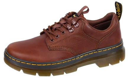 Dr. Martens Unisex Reeder Leather 5 Tie Shoe Oxford, Cashew Ambassador, 45 EU