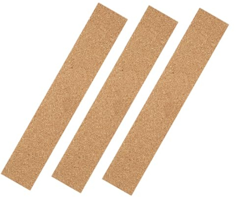 RORPOIR 3stücke Teiliges Korkstreifen Büro Und Zuhause Selbstklebende Pinnwandleisten Natürliche Korkmaterialien Frameless Memo Board