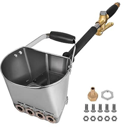 KOHARA Spritzpistole zum Streichen von Wänden und Decken, Zementmörtel-Sprühgerät, Gipstrichterpistole mit 4 Strahlkellen, Bauwerkzeug