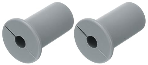 Sourcing Map 2-Pack Wall Grommets for Cables - 3/4 Inch Silicone Cable Wall Bushing Feed-Through Kit - Ethernet Ready, Grey