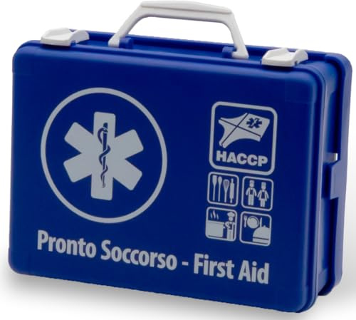 Valigetta di Pronto Soccorso MEDIC 2 HACCP settore alimentare e ristorazione colore blu 395x135x270 mm