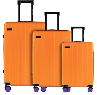 ETERNITIVE - Koffer I Reisekoffer aus ABS I Rollkoffer I Reisetrolley Leicht mit 4 Doppelrollen 360° I Hartschalenkoffer mit TSA-Schloss