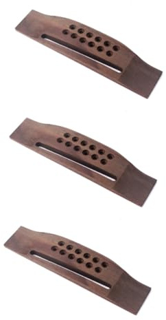 ifundom 3stücke Gitarrenbrücke Saitige Akustikgitarre Elegante Sattelbrücke Mit Präziser Form Einfach Zu Montieren Zubehör Für Folk-gitarren Vorgebohrt Für Perfekten Sitz