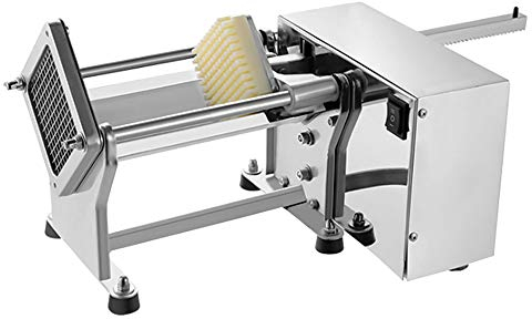 VQIGGTSS Máquina cortadora de Patatas Fritas eléctrica de 60W, Cortador automático de Patatas para Patatas Fritas, Cortador Profesional de Patatas Fritas