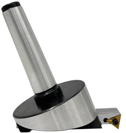 MachEl 3MT Shank (M12 x 1.75 mm) 3-Inch (75 mm) Fly Cutter for Milling & Lathe Machines – Indexable Tool with Replaceable Carbide Insert