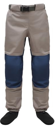 Raprance Breathable Stockingfoot Waist High Fishing Wading Pants Waders（M） Blue