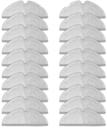 YIKRAOS Wischtücher Wassertankfilter HEPA-Filter kompatibel mit Roborock S6 S5 MAX S60 S5 S50 S55 E25 E35 Staubsauger Ersatzteile Zubehör (20 Stück)
