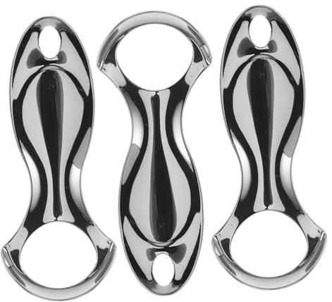 Raschietto per Lingua in Acciaio Inox Mini, 3 Pezzi | Custodia, per Adulti, Adatto a Casa e Viaggio, Pulizia Completa della Lingua