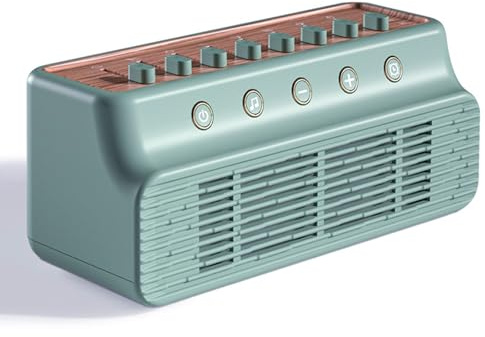 Macchina per il rumore bianco, macchina per il sonno portatile per bambini e adulti, 8 suoni della natura, opzioni di mixer, altoparlante Bluetooth, timer, jack da 3,5 mm, per dormire, casa, ufficio,