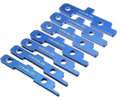 CJNQQJWS 7Pcs Precision Router Table Set Up Bars Woodworking Aluminum Setup Height Gauge Set Table Saw Accessories Miter Gauge Tool(7pc No Box)