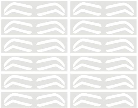 Nastro per stencil per sopracciglia aerografo, nastro guida per modellare le sopracciglia, 10 paia di strisce protettive per sopracciglia per colorare il trucco