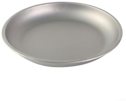 Assiette plate portable en titane pour le camping et les activités de plein air légère et vaisselle (22 cm)