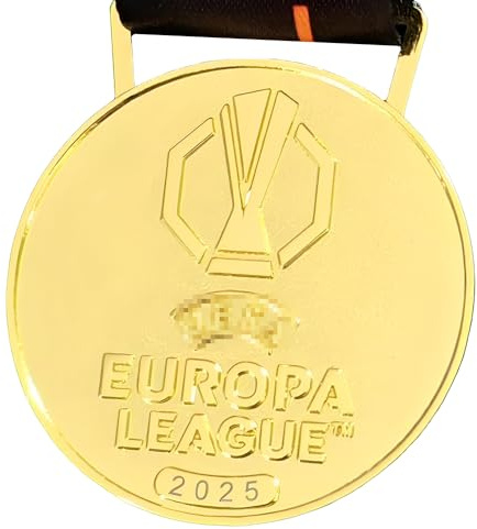 MIAOWR 2024-2025 Europa Fußball League Championship Medaillen Champions Souvenirs Fan Sammlerstücke Geschenke Für Fußballfans
