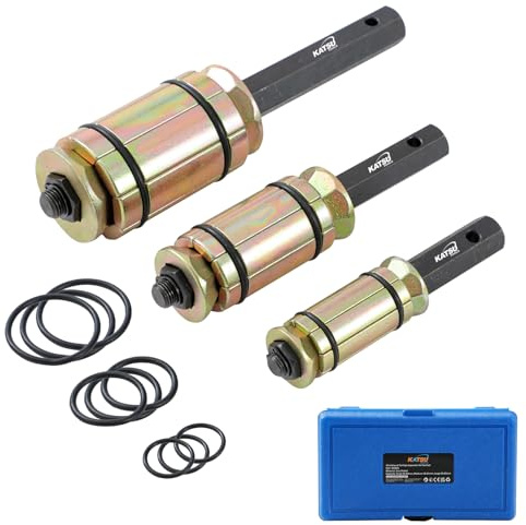 KATSU Tools Juego 3 pz expansor tubo escape – acero forjado zincado, kit ensanchador para sistemas escape, silenciadores, camiones y vehículos