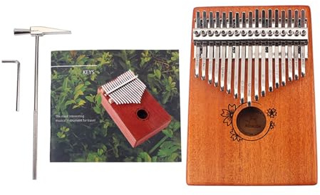 Pianoforte per pollice in legno portatile Kalimba 17 tasti Pianoforti per dita piccoli strumenti musicali regalo per bambini e principianti borse in legno portatili pianoforte pollice strumento