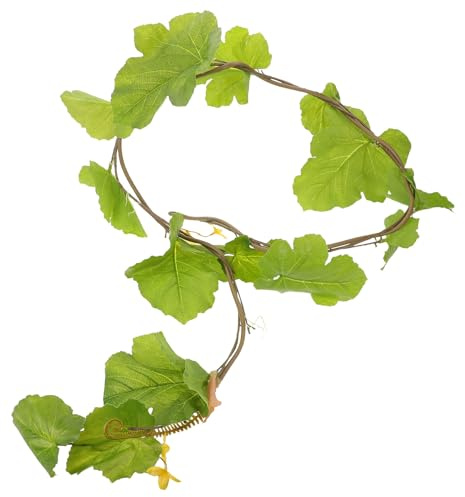 BAZEITFLOW Ghirlanda di Foglie Autunnali Finte Viticci di Zucca 17 M Decorazioni per Stufa di Halloween e Ringraziamento Addobbi Autunnali per Feste e Matrimoni Resistente allo