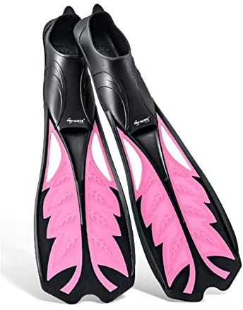 Flexible Komfort-Tauchflossen For Erwachsene, Professionelle Freitauch-Langflossen, Gummi, Rutschfeste Schwimmflossen, Schnorchelausrüstung(Pink,Small)