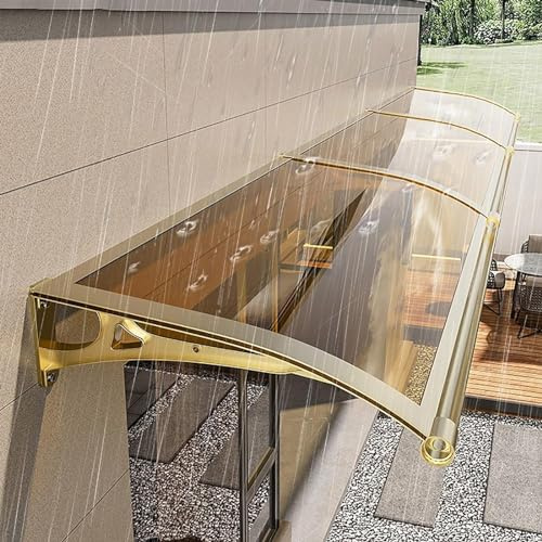 Modern utomhusdörrbaldakin 60 x 310 cm – UV-skydd, regn och snöskydd, tyst design, inbyggd dräneringslutning för entréförbättring och väderförsvar